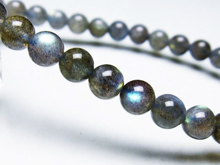 ラブラドライト ブレスレット 6mm [t219-5538] 3枚目