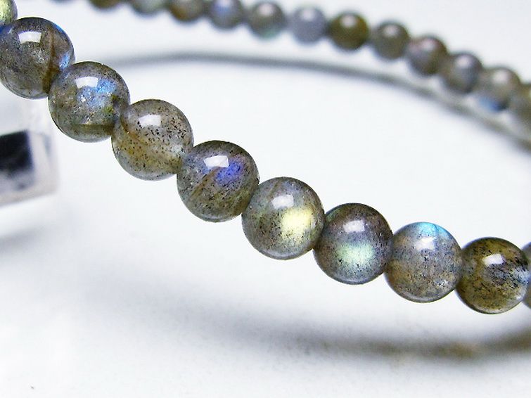 ラブラドライト ブレスレット 5mm [T219-5707] 3枚目