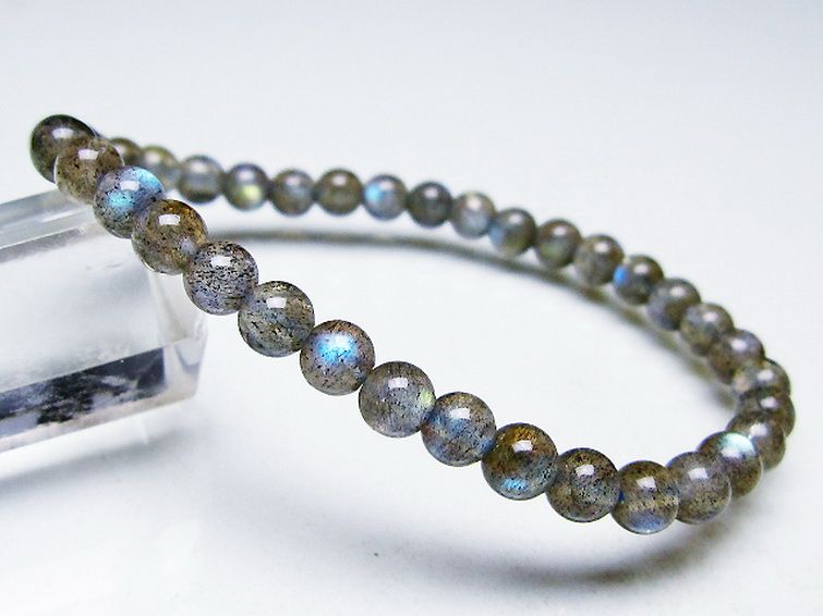 ラブラドライト ブレスレット 5mm [T219-5708] 2枚目