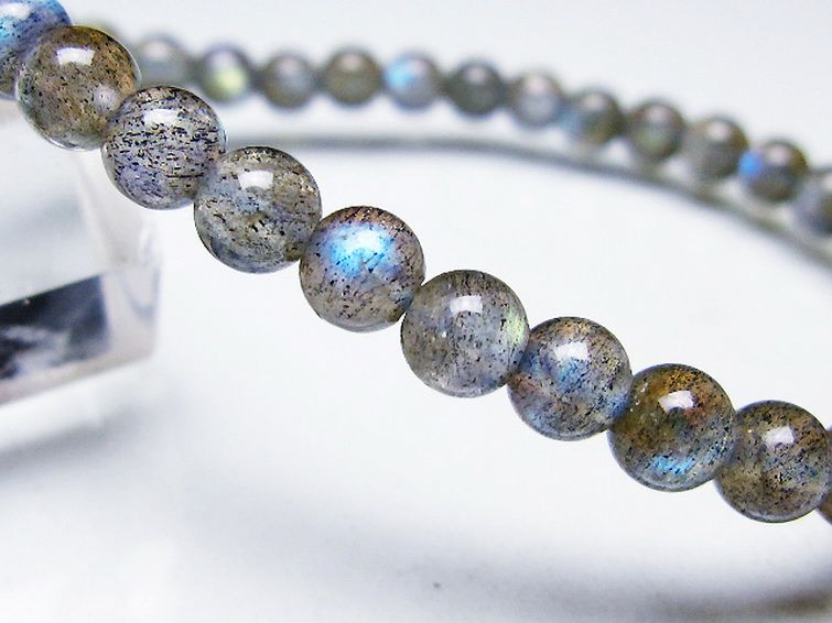 ラブラドライト ブレスレット 5mm [T219-5708] 3枚目