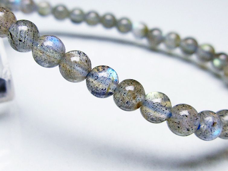 ラブラドライト ブレスレット 5mm [T219-5709] 3枚目