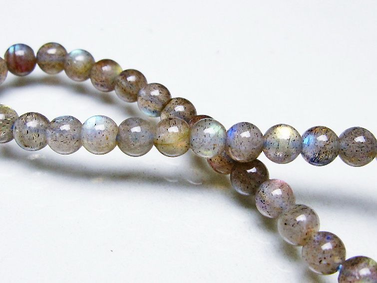 ラブラドライト ブレスレット 5mm [T219-5717] 1枚目