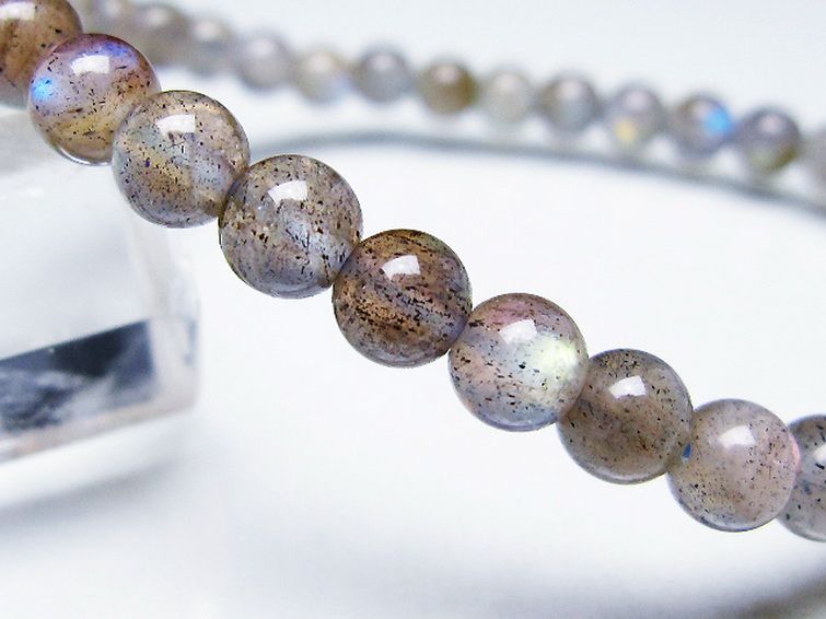 ラブラドライト ブレスレット 5mm [T219-5717] 3枚目