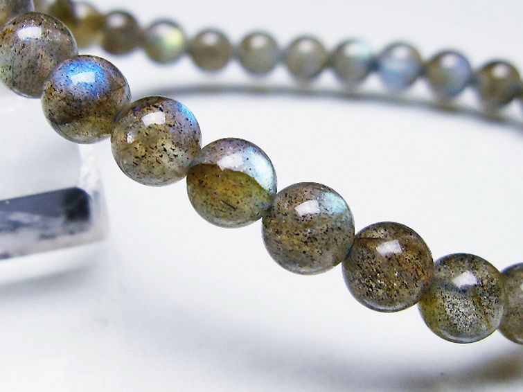 ラブラドライト ブレスレット 6mm [T219-5739] 3枚目