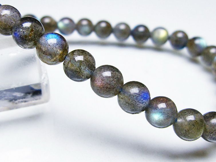 ラブラドライト ブレスレット 6mm [T219-5746] 3枚目