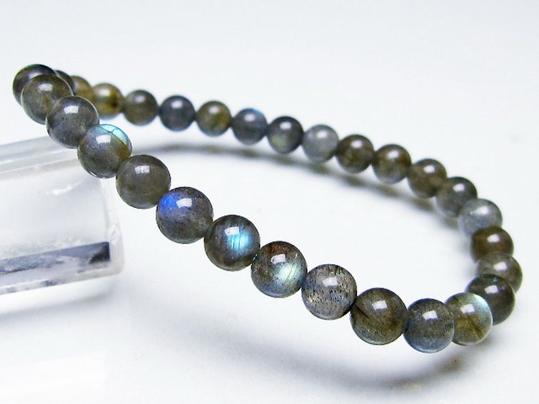 ラブラドライト ブレスレット 6mm [T219-5749] 2枚目