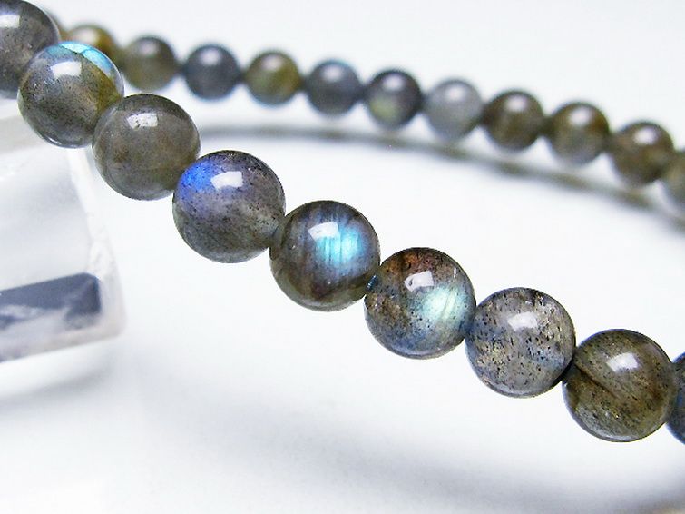 ラブラドライト ブレスレット 6mm [T219-5749] 3枚目