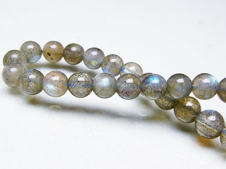 ラブラドライト ブレスレット 6mm [T219-5762] 1枚目