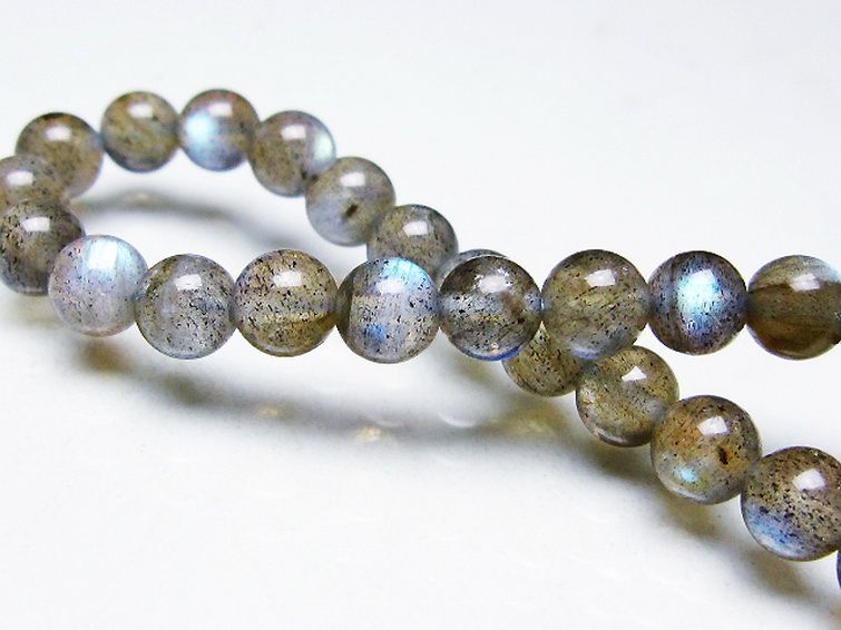 ラブラドライト ブレスレット 6mm [T219-5798] 1枚目