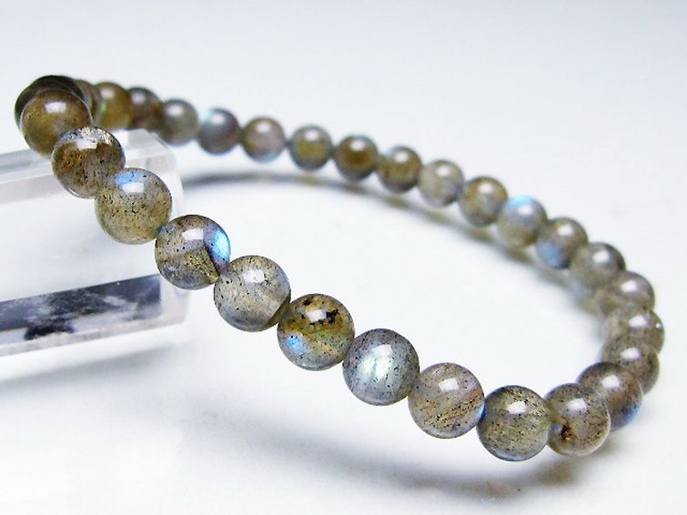 ラブラドライト ブレスレット 6mm [T219-5798] 2枚目