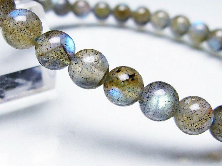 ラブラドライト ブレスレット 6mm [T219-5798] 3枚目