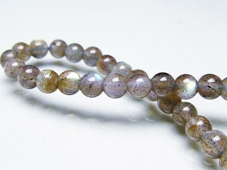 ラブラドライト ブレスレット 5mm [T219-5801] 1枚目