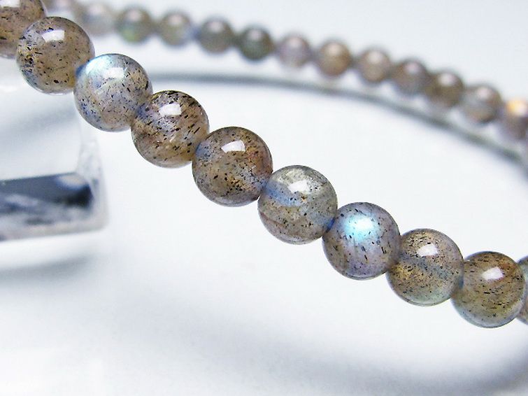 ラブラドライト ブレスレット 5mm [T219-5801] 3枚目