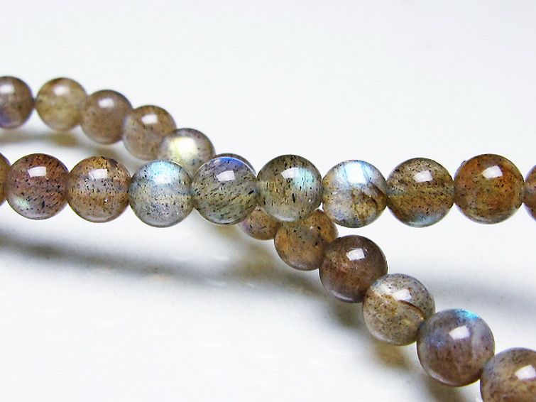 ラブラドライト ブレスレット 6mm [T219-5804] 1枚目