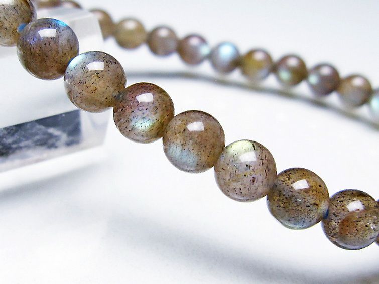 ラブラドライト ブレスレット 6mm [T219-5804] 3枚目