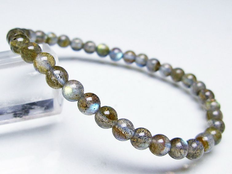 ラブラドライト ブレスレット 5mm [t219-5814] 2枚目