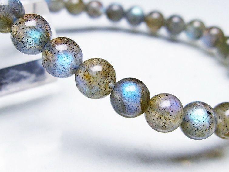 ラブラドライト ブレスレット 6mm [T219-5821] 3枚目