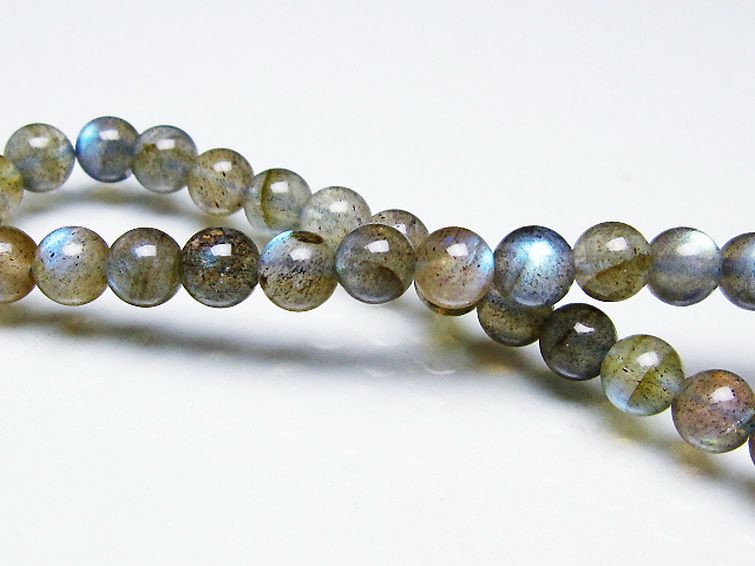 ラブラドライト ブレスレット 6mm [T219-5833] 1枚目