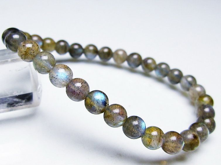 ラブラドライト ブレスレット 6mm [T219-5833] 2枚目