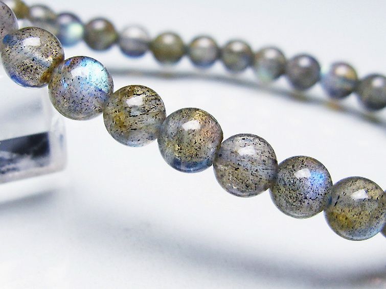 ラブラドライト ブレスレット 6mm [T219-5839] 3枚目