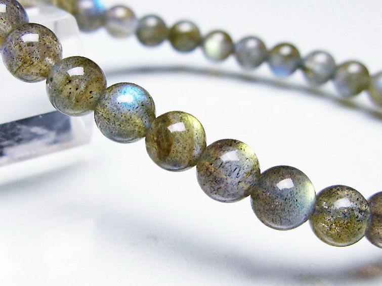 ラブラドライト ブレスレット 6mm [T219-5841] 3枚目
