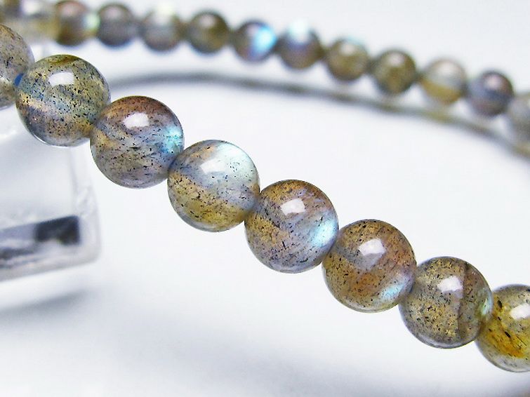 ラブラドライト ブレスレット 6mm [t219-5843] 3枚目