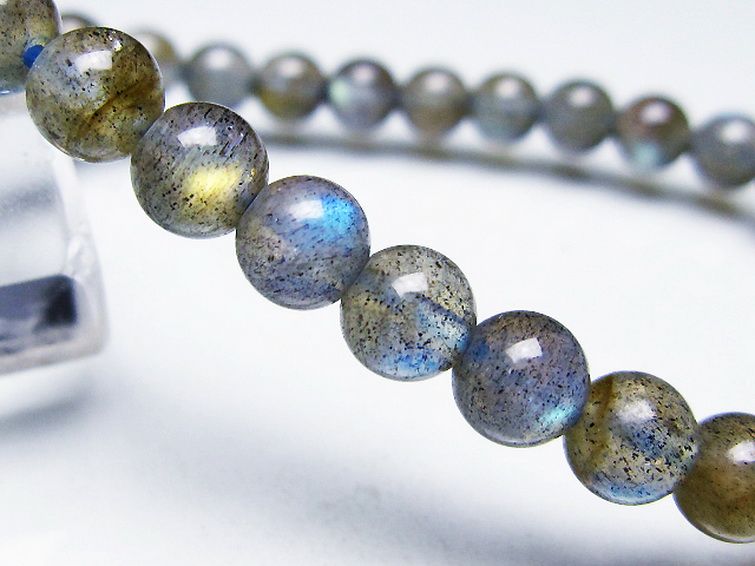 ラブラドライト ブレスレット 6mm [T219-5845] 3枚目