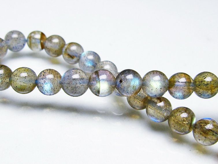 ラブラドライト ブレスレット 6mm [T219-5846] 1枚目