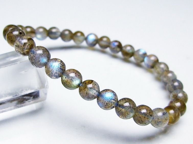 ラブラドライト ブレスレット 6mm [T219-5846] 2枚目