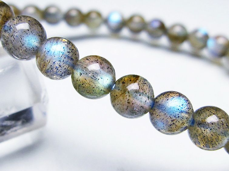 ラブラドライト ブレスレット 6mm [T219-5846] 3枚目