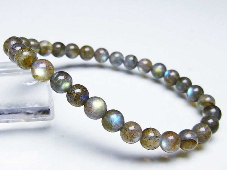 ラブラドライト ブレスレット 6mm [T219-5851] 2枚目