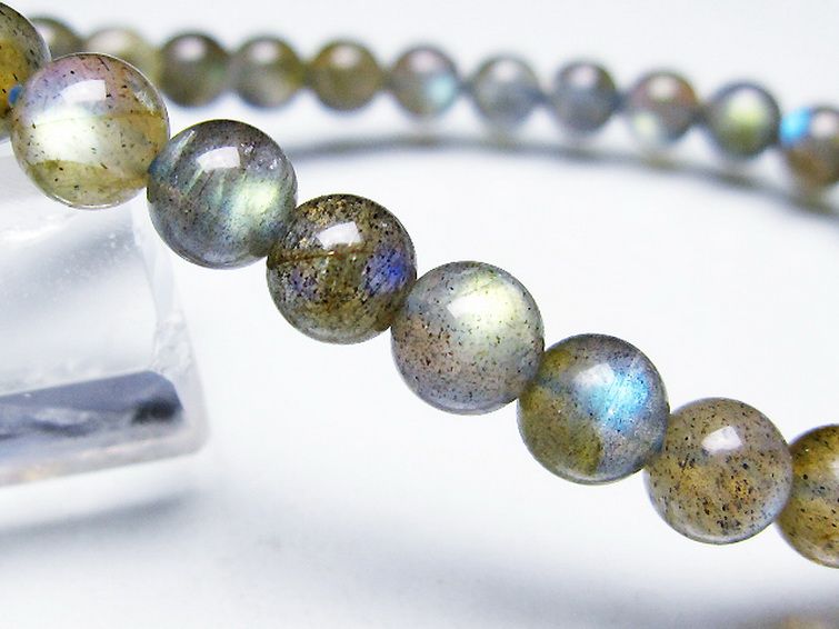 ラブラドライト ブレスレット 6mm [T219-5851] 3枚目