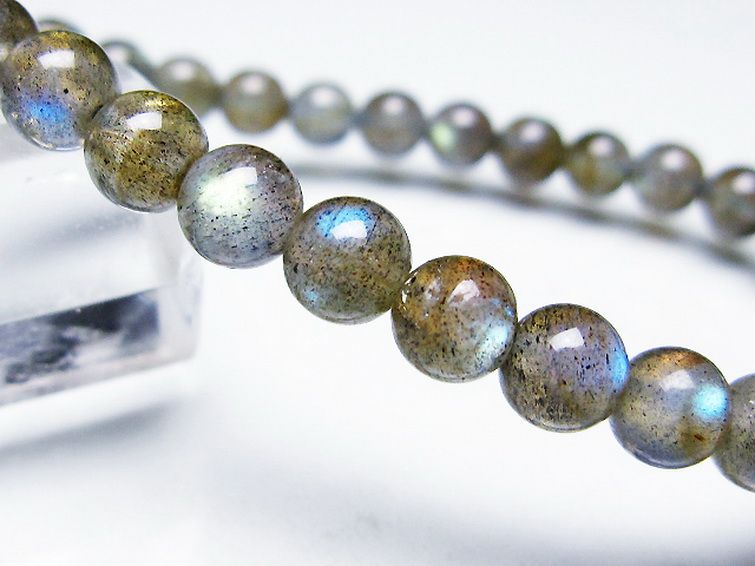 ラブラドライト ブレスレット 6mm [T219-5856] 3枚目