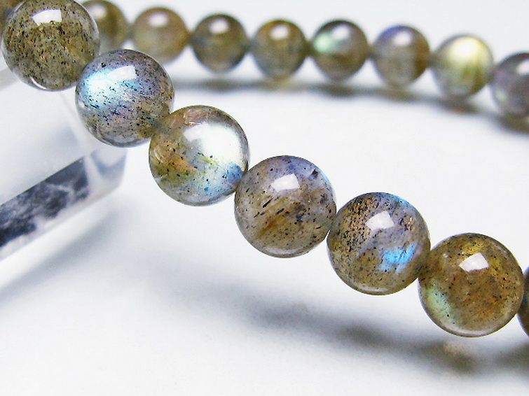 ラブラドライト ブレスレット 8mm [T219-5870] 3枚目