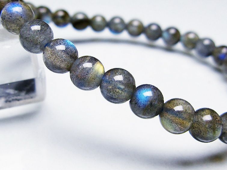 ラブラドライト ブレスレット 6mm [T219-5875] 3枚目