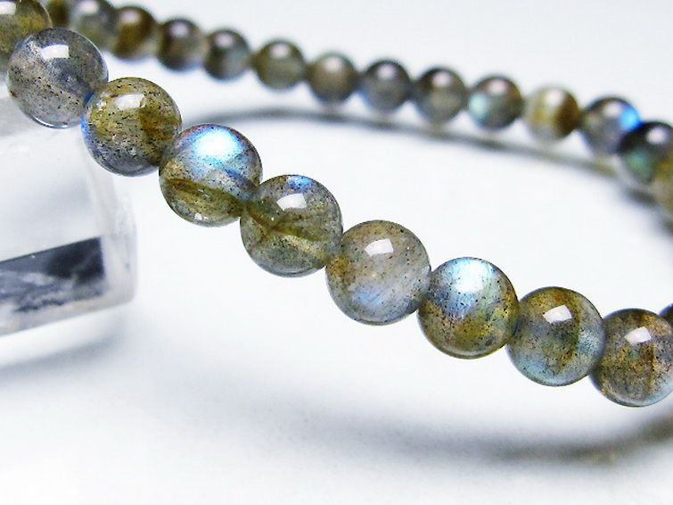 ラブラドライト ブレスレット 6mm [T219-5876] 3枚目