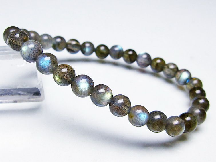 ラブラドライト ブレスレット 6mm [t219-5882] 2枚目