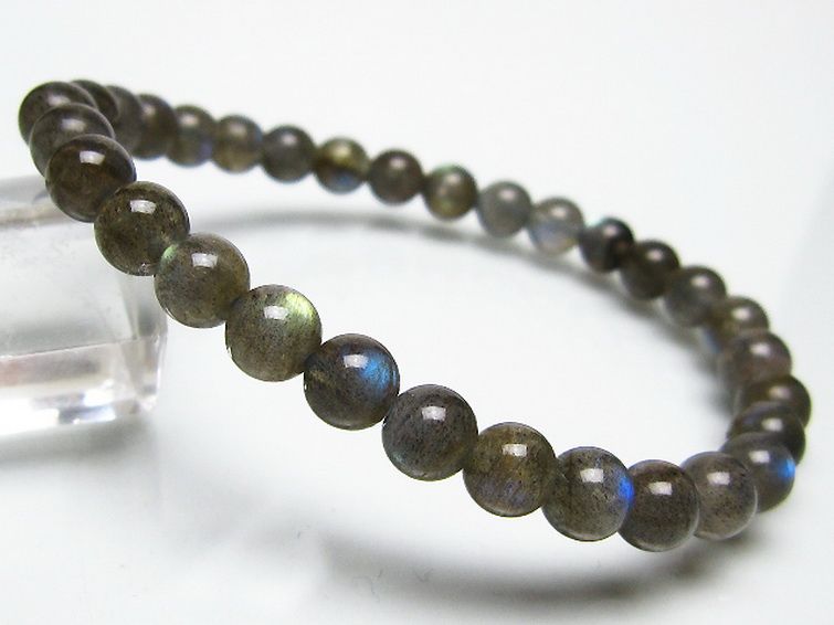 ラブラドライト ブレスレット 6mm [t219-6034] 1枚目