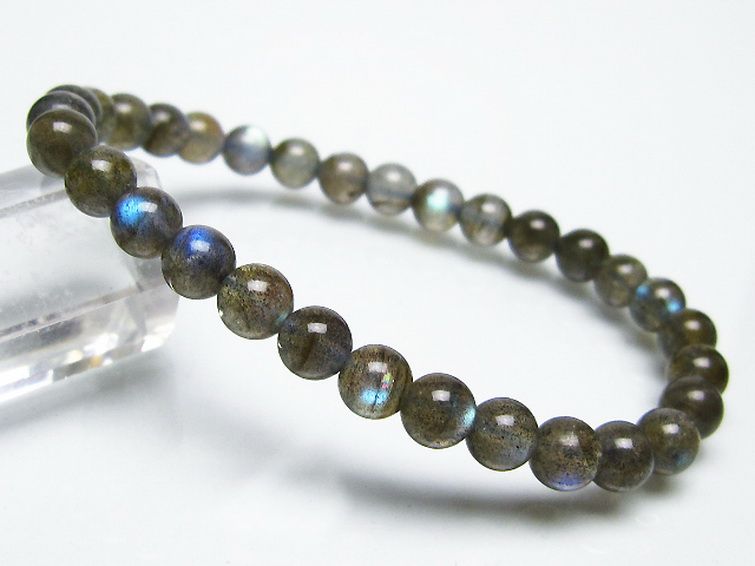 ラブラドライト ブレスレット 6mm [t219-6059] 1枚目