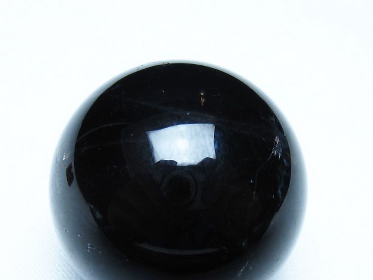 モリオン 純天然 黒水晶 丸玉 35mm [t220-10005] 2枚目
