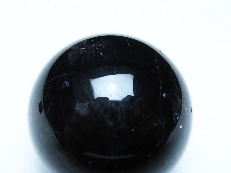 モリオン 純天然 黒水晶 丸玉 35mm [t220-10007] 2枚目