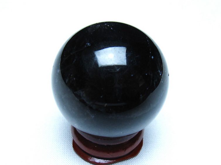 モリオン 純天然 黒水晶 丸玉 35mm [t220-10007] 3枚目