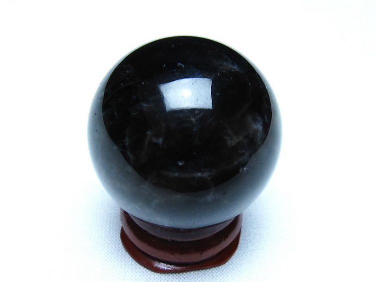 モリオン 純天然 黒水晶 丸玉 35mm [t220-10011] 3枚目