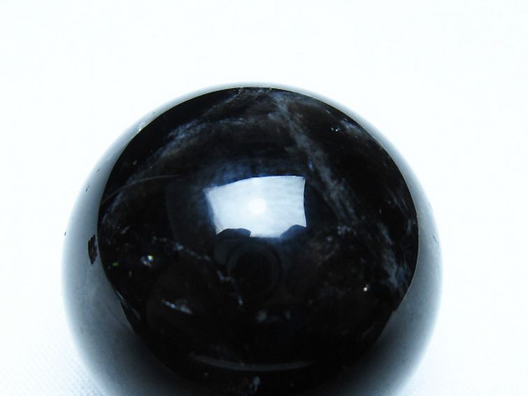 モリオン 純天然 黒水晶 丸玉 35mm [t220-10014] 2枚目