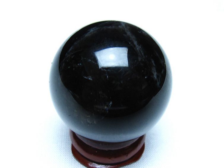 モリオン 純天然 黒水晶 丸玉 35mm [t220-10014] 3枚目