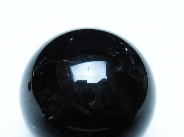 モリオン 純天然 黒水晶 丸玉 35mm [t220-10017] 2枚目
