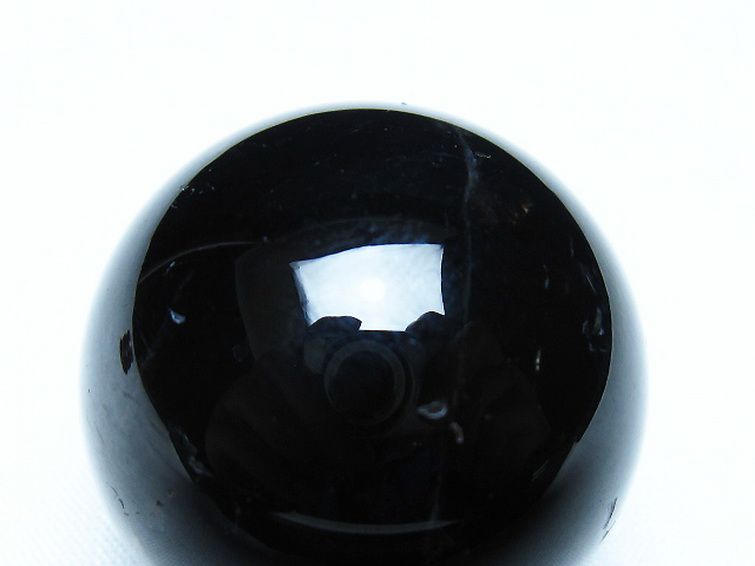 モリオン 純天然 黒水晶 丸玉 35mm [t220-10019] 2枚目