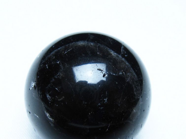 モリオン 純天然 黒水晶 丸玉 35mm [t220-10021] 2枚目