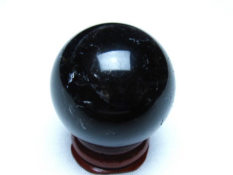 モリオン 純天然 黒水晶 丸玉 35mm [t220-10021] 3枚目