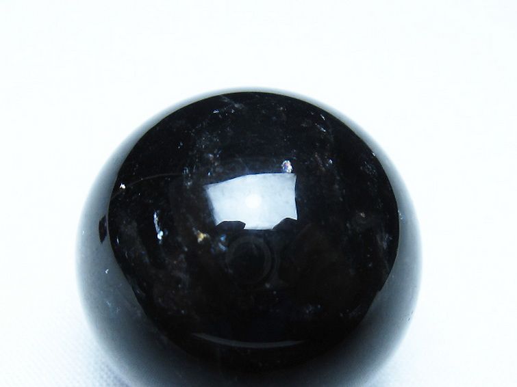 モリオン 純天然 黒水晶 丸玉 33mm [t220-10027] 2枚目